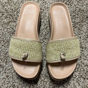 Donald J. Pliner Fiji Sandal Slip on Platform Slide Size 7
